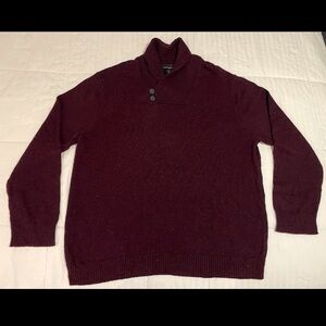 Banana Republic Men’s XXL Cotton Wool Blend Sweater Pullover Shall Collar